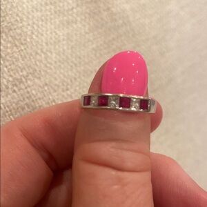 Ruby and Diamond Channel Set Ring